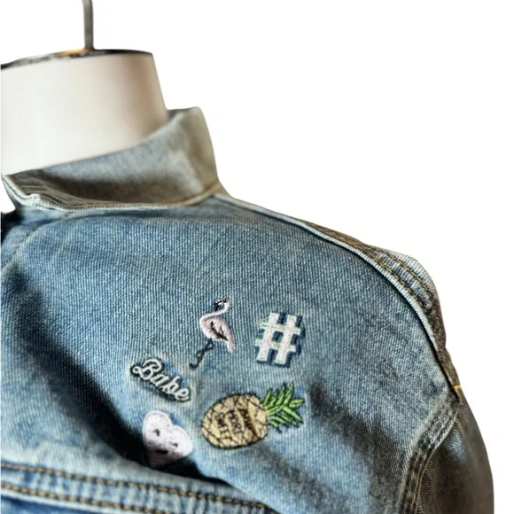Patch Jean Jacket - Size S - Picture 2 of 7